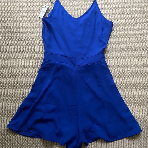 Express NWT Royal Blue Romper - Picture 5 of 9